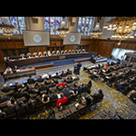 View of the ICJ courtroom