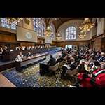 View of the ICJ courtroom 