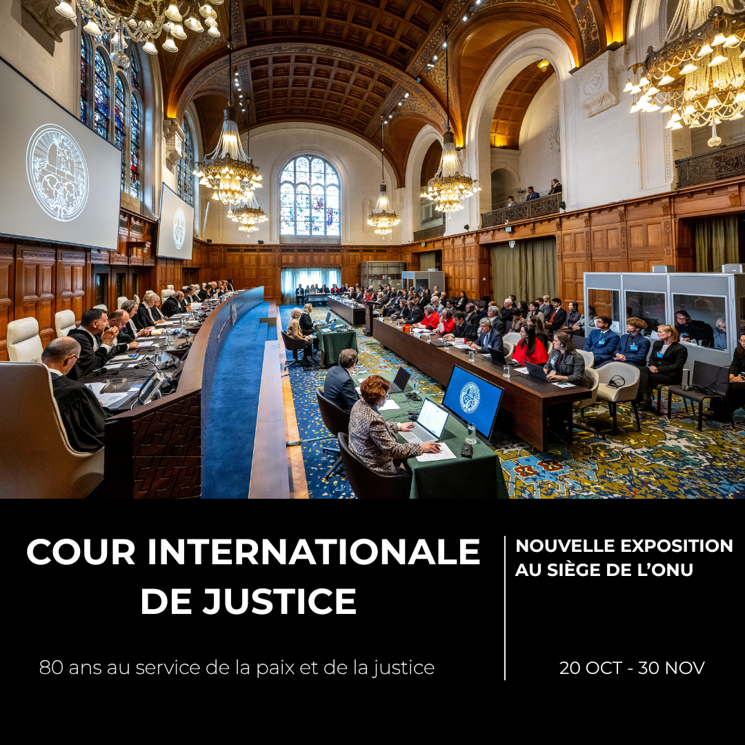 Exposition de photographies : La Cour internationale de Justice : 80 ans au service de la paix et de la justice